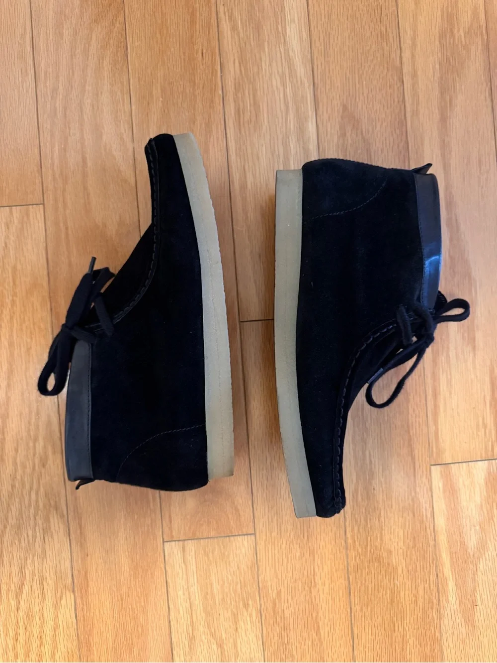 Zara Black Suede Shoes - Casual Lace-Up